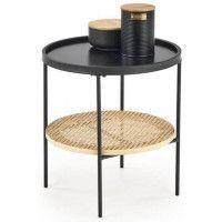 Стол журнальный HALMAR KAMPA натуральный/черный Стол журнальный HALMAR KAMPA натуральный/черный