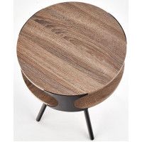 Стол журнальный HALMAR KIRBY темный дуб сонома/черный купить в Минске