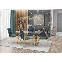 Стол обеденный Halmar Konami (Конами) 160*90 черный мрамор/золотой купить в Минске Стол обеденный Halmar Konami (Конами) 160*90 черный мрамор/золотой купить в Минске