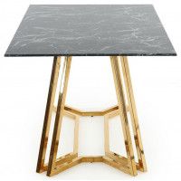 Стол обеденный Halmar Konami (Конами) 160*90 черный мрамор/золотой купить в Минске Стол обеденный Halmar Konami (Конами) 160*90 черный мрамор/золотой купить в Минске