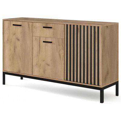 Комод Halmar Lamino KM-1 дуб крафт/черный купить в Минске