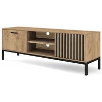 Тумба под телевизор Halmar Lamino дуб крафт/черный