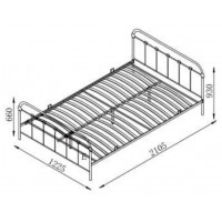 Кровать HALMAR LINDA 120*200 черный купить в Минске