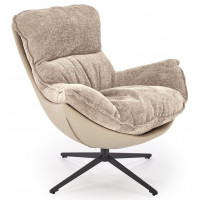 Кресло Halmar LOBSTER (Лобстер) ткань/экокожа бежевый/черный купить в Минске Кресло Halmar LOBSTER (Лобстер) ткань/экокожа бежевый/черный купить в Минске