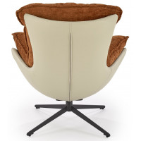 Кресло Halmar LOBSTER (Лобстер) ткань/экокожа корица/черный купить в Минске