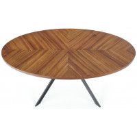 Стол обеденный Halmar Locarno (Локарно) 170*90 ореховый/черный купить в Минске