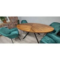 Стол обеденный Halmar Locarno (Локарно) 170*90 ореховый/черный купить в Минске