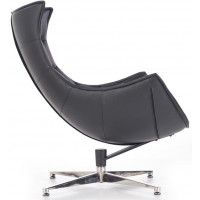 Кресло Halmar LUXOR (Люксор) черный/хром купить в Минске