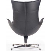 Кресло Halmar LUXOR (Люксор) черный/хром купить в Минске