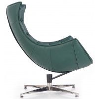 Кресло Halmar LUXOR (Люксор) зеленый/хром купить в Минске