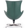 Кресло Halmar LUXOR (Люксор) зеленый/хром