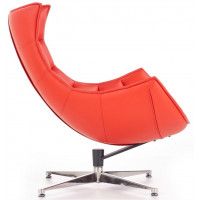 Кресло Halmar LUXOR (Люксор) красный/хром купить в Минске