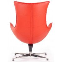 Кресло Halmar LUXOR (Люксор) красный/хром купить в Минске