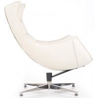 Кресло Halmar LUXOR (Люксор) белый/хром купить в Минске