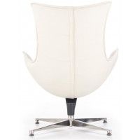 Кресло Halmar LUXOR (Люксор) белый/хром купить в Минске