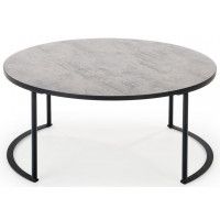 Стол журнальный HALMAR MACAO серый/черный купить в Минске Стол журнальный HALMAR MACAO серый/черный купить в Минске