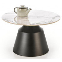 Комплект HALMAR MAGNETA (2 стола журнальных) белый мрамор/черный купить в Минске