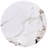 Комплект HALMAR MAGNETA (2 стола журнальных) белый мрамор/черный купить в Минске