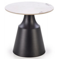 Комплект HALMAR MAGNETA (2 стола журнальных) белый мрамор/черный купить в Минске