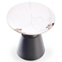 Комплект HALMAR MAGNETA (2 стола журнальных) белый мрамор/черный купить в Минске