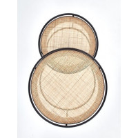 Комплект HALMAR MANADO (2 стола журнальных) натуральный/черный купить в Минске Комплект HALMAR MANADO (2 стола журнальных) натуральный/черный купить в Минске