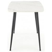 Стол обеденный Halmar Marco (Марко) 120*70 белый мрамор/черный купить в Минске Стол обеденный Halmar Marco (Марко) 120*70 белый мрамор/черный купить в Минске