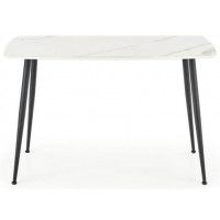 Стол обеденный Halmar Marco (Марко) 120*70 белый мрамор/черный купить в Минске Стол обеденный Halmar Marco (Марко) 120*70 белый мрамор/черный купить в Минске