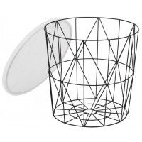 Стол журнальный Halmar Mariffa белый/черный купить в Минске