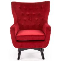 Кресло Halmar MARVEL (Марвел) бордовый/черный купить в Минске