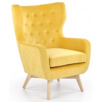Кресло Halmar MARVEL (Марвел) желтый/натуральный