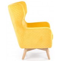 Кресло Halmar MARVEL (Марвел) желтый/натуральный купить в Минске