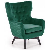 Кресло Halmar MARVEL (Марвел) темно-зеленый/черный