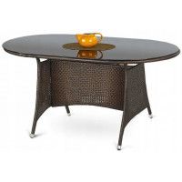 Стол обеденный HALMAR MASTER темно-коричневый/черный Стол обеденный HALMAR MASTER темно-коричневый/черный