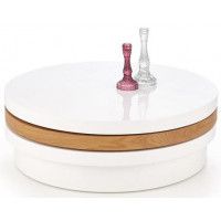 Стол журнальный HALMAR MICHELLE белый/дуб золотой купить в Минске Стол журнальный HALMAR MICHELLE белый/дуб золотой купить в Минске