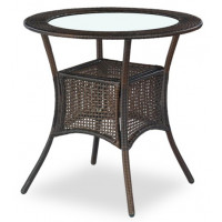 Стол обеденный HALMAR MIDAS искуств. ротанг/темно-коричневый, 74/74 Стол обеденный HALMAR MIDAS искуств. ротанг/темно-коричневый, 74/74