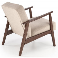 Кресло Halmar MILANO 1S tap. Castel 15 бежевый/орех купить в Минске