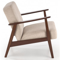 Кресло Halmar MILANO 1S tap. Castel 15 бежевый/орех купить в Минске