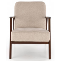 Кресло Halmar MILANO 1S tap. Castel 15 бежевый/орех купить в Минске