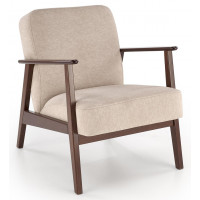 Кресло Halmar MILANO 1S tap. Castel 15 бежевый/орех купить в Минске