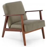 Кресло Halmar MILANO 1S tap. Castel 39 оливковый/орех купить в Минске Кресло Halmar MILANO 1S tap. Castel 39 оливковый/орех купить в Минске