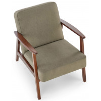 Кресло Halmar MILANO 1S tap. Castel 39 оливковый/орех купить в Минске Кресло Halmar MILANO 1S tap. Castel 39 оливковый/орех купить в Минске