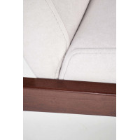 Кресло Halmar MILANO 1S tap. Castel 04 светло-бежевый/орех купить в Минске