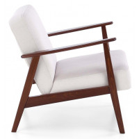 Кресло Halmar MILANO 1S tap. Castel 04 светло-бежевый/орех купить в Минске