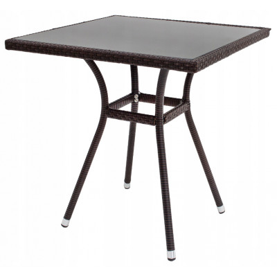 Стол обеденный HALMAR MOBIL ST темно-коричневый/черный купить в Минске