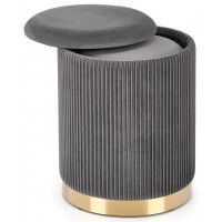 Комплект HALMAR MONTY (2 пуфа) серый/золотой купить в Минске