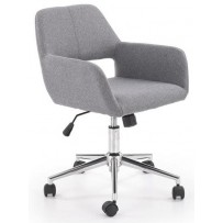 Кресло компьютерное HALMAR MOREL (Морел) серый/хром