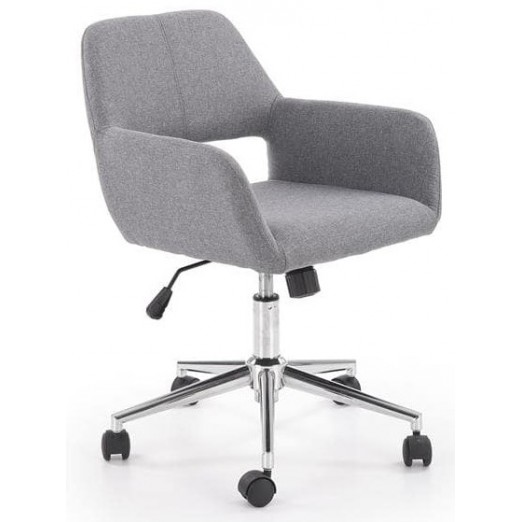 Кресло компьютерное HALMAR MOREL (Морел) серый/хром