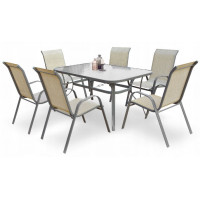 Стул садовый HALMAR MOSLER серый/темно-серый купить в Минске Стул садовый HALMAR MOSLER серый/темно-серый купить в Минске