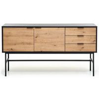 Комод Halmar Murano KM-1 дуб артизан/черный купить в Минске