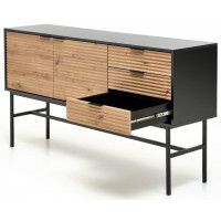 Комод Halmar Murano KM-1 дуб артизан/черный купить в Минске